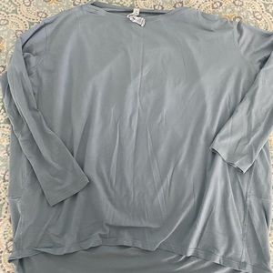 Lululemon slouchy long sleeve light blue